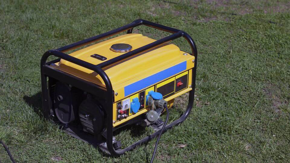 generator on grass